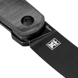 Kizer Cutlery Klipper Linerlock Knife Black Linen Micarta Handle 154CM Blade Premium EDC by Kizer Cutlery