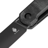 Kizer Cutlery Klipper Linerlock Knife Black Linen Micarta Handle 154CM Blade Premium EDC by Kizer Cutlery