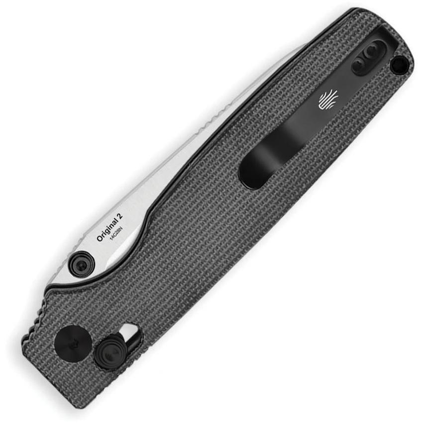 Kizer Original 2 Clutch Lock Knife With Premium Micarta Handle 14C28N Sandvik Blade For EDC by Kizer Cutlery