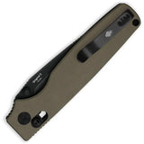 Kizer Cutlery Original 2 Clutch Lock Green Folding Knife 14C28N Sandvik Tanto Blade EDC Ready by Kizer Cutlery