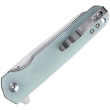 Kizer Cutlery LP Linerlock Jade G10 Knife With Three And A Quarter Inch Satin 154CM Blade For EDC Enthusiasts by Kizer Cutlery
