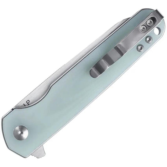 Kizer Cutlery LP Linerlock Jade G10 Knife With Three And A Quarter Inch Satin 154CM Blade For EDC Enthusiasts by Kizer Cutlery