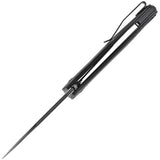 Kizer Cutlery Cozy Linerlock EDC Knife For Enthusiasts Black 154CM Blade Micarta Handle Extended Tang by Kizer Cutlery