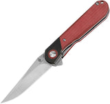 Kizer Cutlery Comet Linerlock Red Denim KIV3614C4 by Kizer Cutlery