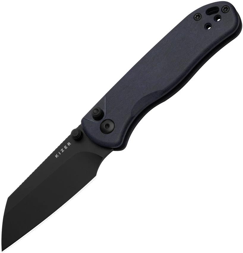 Kizer Cutlery Drop Bear 2 Button Lock Richli V3619.2CS1 by Kizer Cutlery