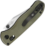 Kizer Drop Bear 2 Premium Clutch Lock Knife With Satin Nitro V Clip Point Blade Green Micarta Handle For EDC Enthusiasts by Kizer Cutlery