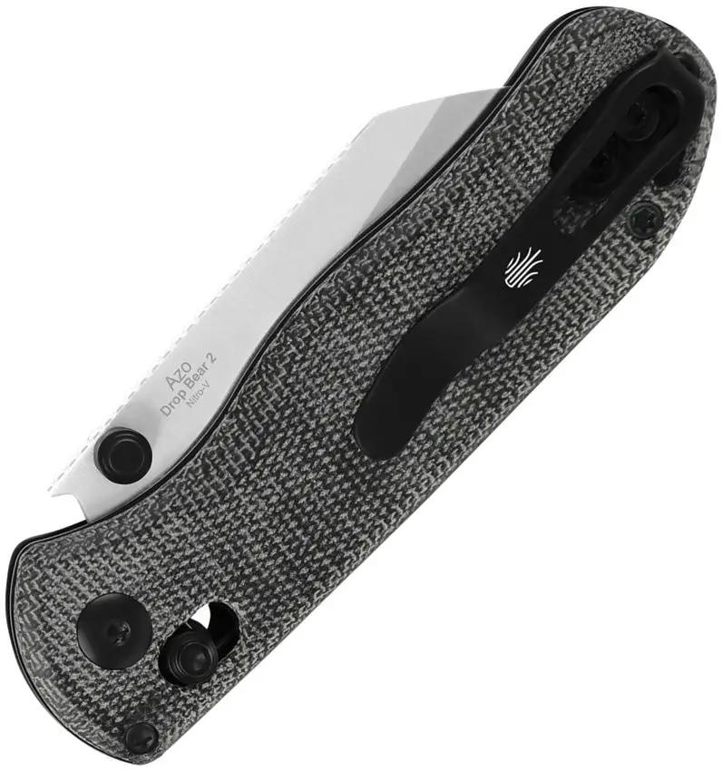 Kizer Cutlery Drop Bear 2 Clutch Lock EDC Knife With Premium Nitro V Satin Sheepsfoot Blade by Kizer Cutlery