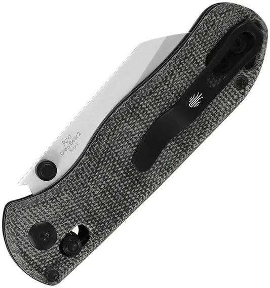 Kizer Cutlery Drop Bear 2 Clutch Lock EDC Knife With Premium Nitro V Satin Sheepsfoot Blade by Kizer Cutlery