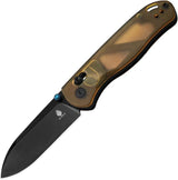 Kizer Cutlery Drop Bear Clutch Lock Knife Nitro V Blade Yellow PEI Handle EDC Enthusiast by Kizer Cutlery