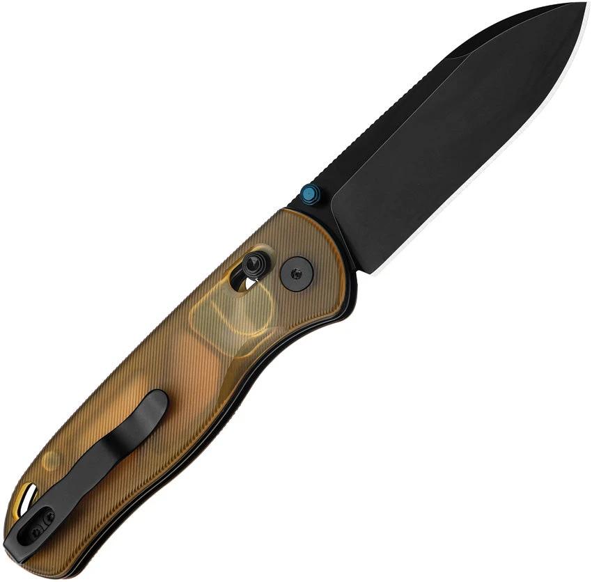 Kizer Cutlery Drop Bear Clutch Lock Knife Nitro V Blade Yellow PEI Handle EDC Enthusiast by Kizer Cutlery