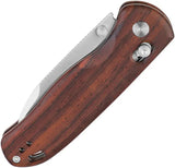 Kizer Cutlery Drop Bear Clutch Lock Knife Premium Nitro V Blade Rosewood Handle For EDC Enthusiasts by Kizer Cutlery