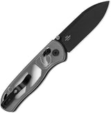 Kizer Cutlery Drop Bear Clutch Lock Knife With Clear Acrylic Handle Nitro V Blade EDC Enthusiasts by Kizer Cutlery