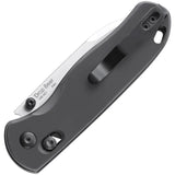 Kizer Cutlery Drop Bear Axis Lock Knife Gray Aluminum 3in Satin 154CM for EDC Enthusiasts by Kizer Cutlery