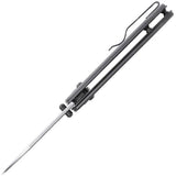 Kizer Cutlery Drop Bear Axis Lock Knife Gray Aluminum 3in Satin 154CM for EDC Enthusiasts by Kizer Cutlery