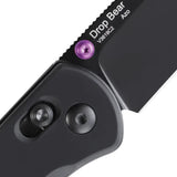 Kizer Cutlery Drop Bear Axis Lock Knife For EDC 154CM Premium Black Blade 4.13 Inch Closed by Kizer Cutlery