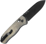 Kizer Drop Bear Axis Lock Knife With Micarta Handle 154CM Stonewash Blade For EDC by Kizer Cutlery