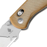 Kizer Drop Bear Utility Clutch Lock Knife 2.75in Blade Replaceable Blades Canvas Premium Micarta EDC Enthusiasts by Kizer Cutlery