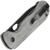 Kizer Bugai Linerlock Knife CPM-3V Black Micarta Handle for EDC Enthusiasts 3.13in Blade by Kizer Cutlery