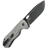Kizer Bugai Linerlock Knife CPM-3V Black Micarta Handle for EDC Enthusiasts 3.13in Blade by Kizer Cutlery