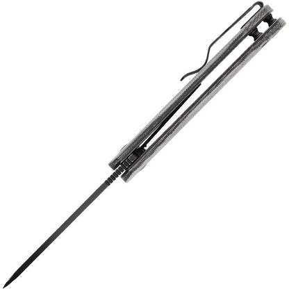 Kizer Bugai Linerlock Knife CPM-3V Black Micarta Handle for EDC Enthusiasts 3.13in Blade by Kizer Cutlery