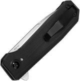 Kizer Brat Button Lock Knife Premium 154CM Drop Point G10 Black Extended Tang EDC Ready Pocket Clip by Kizer Cutlery
