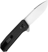 Kizer Brat Button Lock Knife Premium 154CM Drop Point G10 Black Extended Tang EDC Ready Pocket Clip by Kizer Cutlery