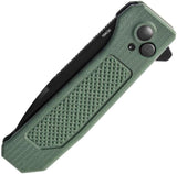 Kizer Cutlery Brat Button Lock Knife OD Green G10 3.5in 154CM Drop Point For EDC by Kizer Cutlery