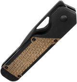 Kizer Militaw Framelock Knife Green Canvas Micarta Inlay 3.38 Inch Nitro V Blade For EDC Enthusiasts by Kizer Cutlery