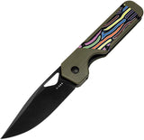 Kizer Cutlery Mini Militaw Framelock Green V3634A3 by Kizer Cutlery