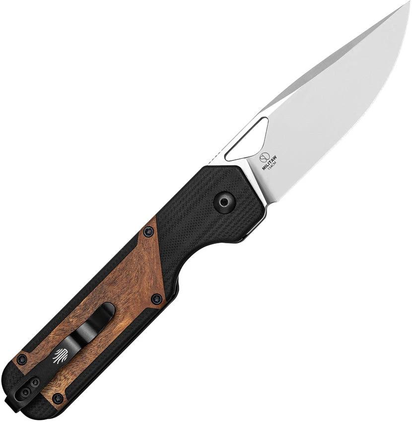 Kizer Cutlery Militaw Framelock Mikuruti EDC Knife with Satin 154CM Blade and G10 Handle by Kizer Cutlery