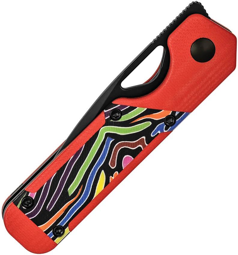 Kizer Cutlery Mini Militaw Framelock Knife Nitro V 2.75 Inch Blade Red G10 Handle EDC Enthusiasts by Kizer Cutlery