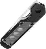 Kizer Cutlery Mini Militaw Framelock Folding Knife Nitro V Steel 3.75in Closed Black G10 With Acrylic Inlay For EDC by Kizer Cutlery