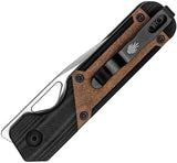 Kizer Mini Militaw Framelock Knife Nitro V Steel Black G10 Mikuruti Inlay EDC Friendly by Kizer Cutlery