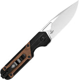 Kizer Mini Militaw Framelock Knife Nitro V Steel Black G10 Mikuruti Inlay EDC Friendly by Kizer Cutlery
