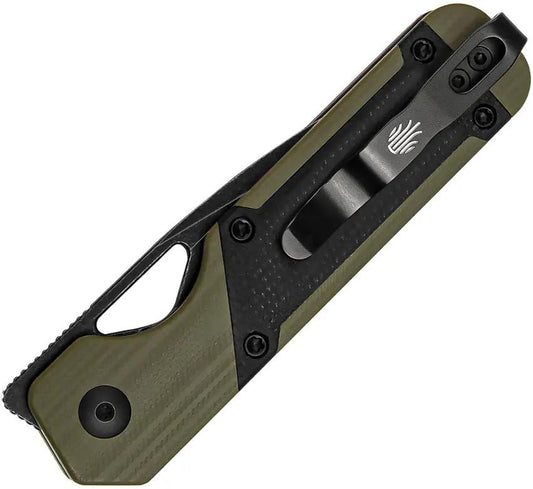 Kizer Cutlery Mini Militaw Framelock Nitro V Blade Green G10 EDC Knife For Everyday Carry by Kizer Cutlery