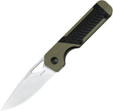 Kizer Cutlery Mini Militaw Framelock EDC Knife With Nitro V Blade And Green G10 For Everyday Carry by Kizer Cutlery