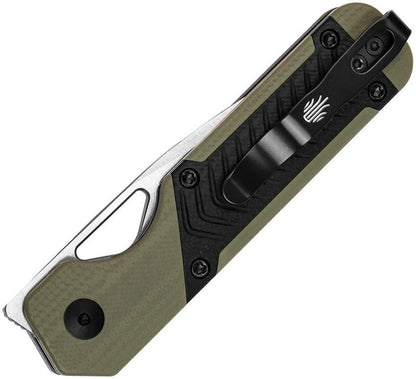 Kizer Cutlery Mini Militaw Framelock EDC Knife With Nitro V Blade And Green G10 For Everyday Carry by Kizer Cutlery