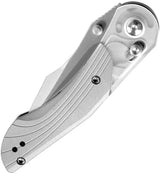 Kizer Cutlery Mini Mystic Clutch Knife Lock Gray EDC With Nitro V 3.25 Inch Satin Blade by Kizer Cutlery