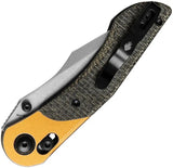 Kizer Cutlery Mini Mystic Clutch Lock Knife Nitro V Blade Micarta Handle EDC Copper Bolster by Kizer Cutlery