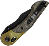 Kizer Cutlery Mini Mystic Clutch Lock Knife With Micarta Handle And Nitro V Blade For EDC by Kizer Cutlery