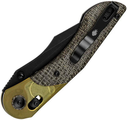Kizer Cutlery Mini Mystic Clutch Lock Knife With Micarta Handle And Nitro V Blade For EDC by Kizer Cutlery