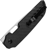 Kizer Cutlery Varatas Linerlock Nitro V Blade Knife With Carbon Fiber And G10 Handle For EDC Enthusiasts by Kizer Cutlery