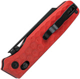 Kizer Cutlery Task Clutch Lock Folding Knife Nitro V Blade Red G10 Handle For EDC Enthusiasts by Kizer Cutlery