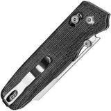 Kizer Task Clutch Lock Micarta Knife V3641C1 for EDC 3In Satin 154CM Blade Thumb Stud Clip by Kizer Cutlery