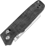 Kizer Task Clutch Lock Micarta Knife V3641C1 for EDC 3In Satin 154CM Blade Thumb Stud Clip by Kizer Cutlery
