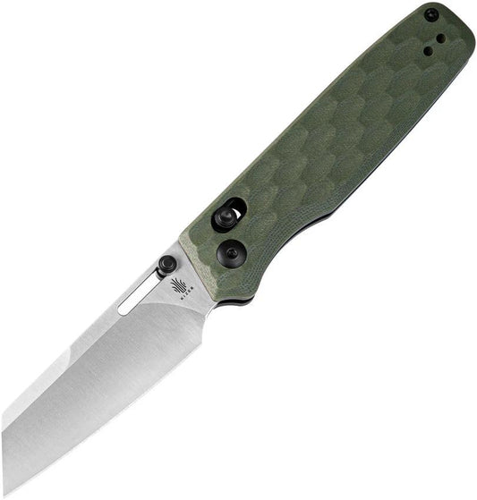 Kizer Task Clutch Premium Folding Knife With Satin 154CM Blade OD G10 Handle EDC Pocket Clip by Kizer Cutlery