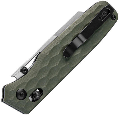 Kizer Task Clutch Premium Folding Knife With Satin 154CM Blade OD G10 Handle EDC Pocket Clip by Kizer Cutlery