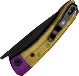 Kizer Mini Momo Linerlock Knife Nitro V Steel PEI Handle Purple Bolster EDC Compact For Knife Enthusiasts by Kizer Cutlery