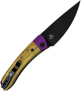 Kizer Mini Momo Linerlock Knife Nitro V Steel PEI Handle Purple Bolster EDC Compact For Knife Enthusiasts by Kizer Cutlery