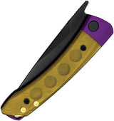Kizer Mini Momo Linerlock Knife Nitro V Steel PEI Handle Purple Bolster EDC Compact For Knife Enthusiasts by Kizer Cutlery